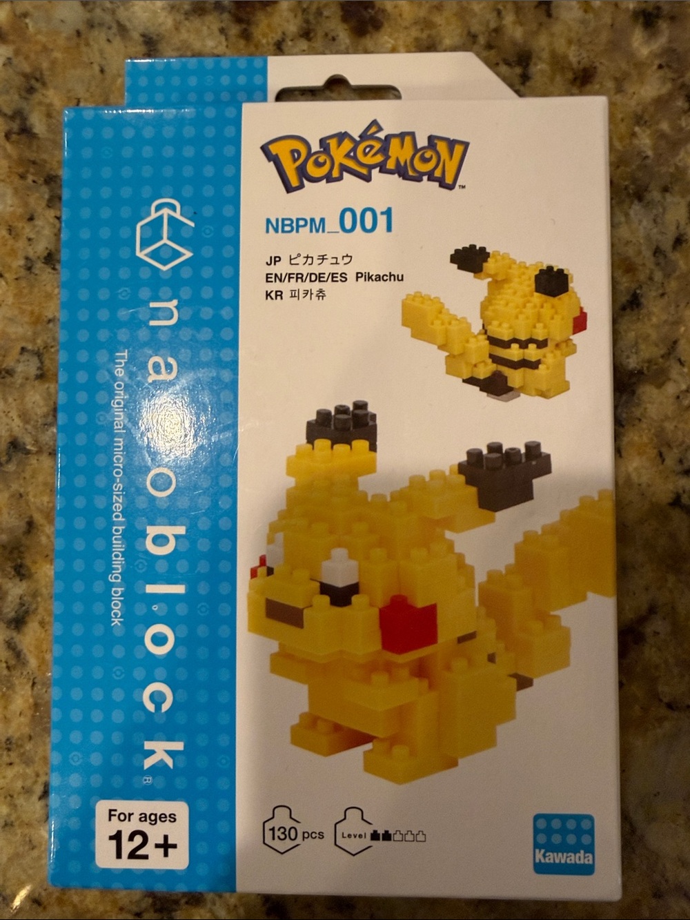 Nano Pokémon Pikachu Micro Blocks Set - Yellow, Black, Red, White legos
